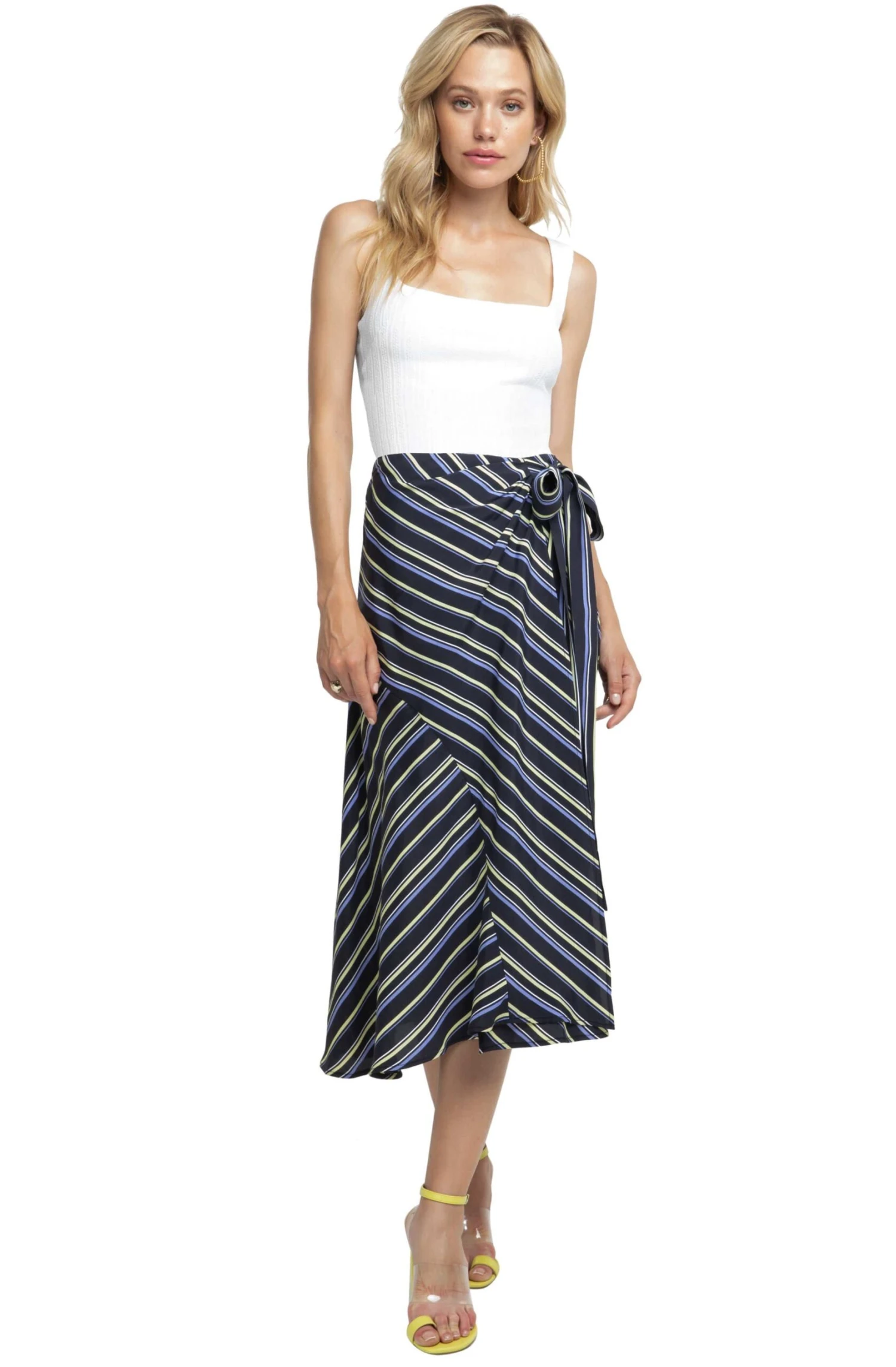 Teagan Striped Midi Skirt 4 Teagan Striped Midi Skirt - Image 2