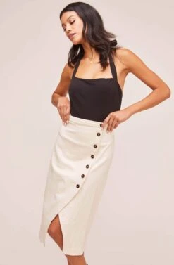 Eileen Midi Skirt 9 Eileen Midi Skirt -Sun Gaia Dresses Shop ACS9026 NATURAL 3A