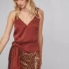 Tai Sequin Skirt 1 Tai Sequin Skirt -Sun Gaia Dresses Shop ACS9037 RUST GOLD SEQUINS 2