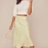 Nava Midi Skirt -Sun Gaia Dresses Shop ACS9045B CELERY 2