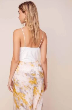 Nava Tie Dye Midi Skirt 13 Nava Tie Dye Midi Skirt -Sun Gaia Dresses Shop ACS9045C LEMON PINK TIE DYE 10
