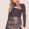 Afterglow Sequin Mini Skirt 2 Afterglow Sequin Mini Skirt -Sun Gaia Dresses Shop ACS9056 SEQUINSUNSET 2