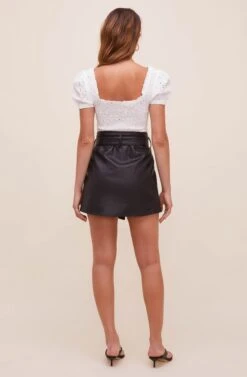 Briar Faux Leather Skirt 12 Briar Faux Leather Skirt -Sun Gaia Dresses Shop ACS9061 BLACK 5
