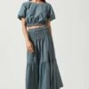 Perfect Oasis Tiered Midi Skirt