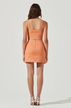 Monet Double Slit Mini Skirt 25 Monet Double Slit Mini Skirt -Sun Gaia Dresses Shop ACS9093B PAPAYA 5 e7f38653 28c4 475a b84d 849b85354a14