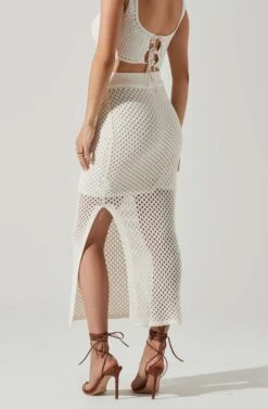 Carlina Crochet Midi Skirt -Sun Gaia Dresses Shop ACS9118 WHITE 3 79cd8150 d70d 475a ad51 5a7ae51269b1