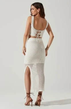 Carlina Crochet Midi Skirt -Sun Gaia Dresses Shop ACS9118 WHITE 4 89f84320 c2c6 4929 95b4 ddc78260c4f7