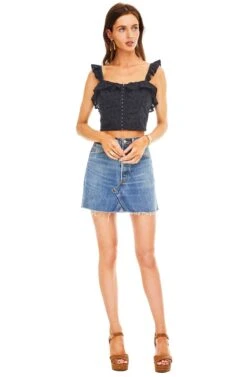 Dana Top -Sun Gaia Dresses Shop ACT13574B NAVY BLACK 01