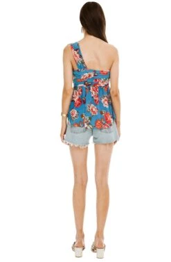 Brielle Top 13 Brielle Top -Sun Gaia Dresses Shop ACT13608 BLUE MULTI FLORAL 03