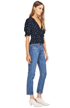 Beatrice Top 8 Beatrice Top -Sun Gaia Dresses Shop ACT13919 NAVY CREAM DOT 02