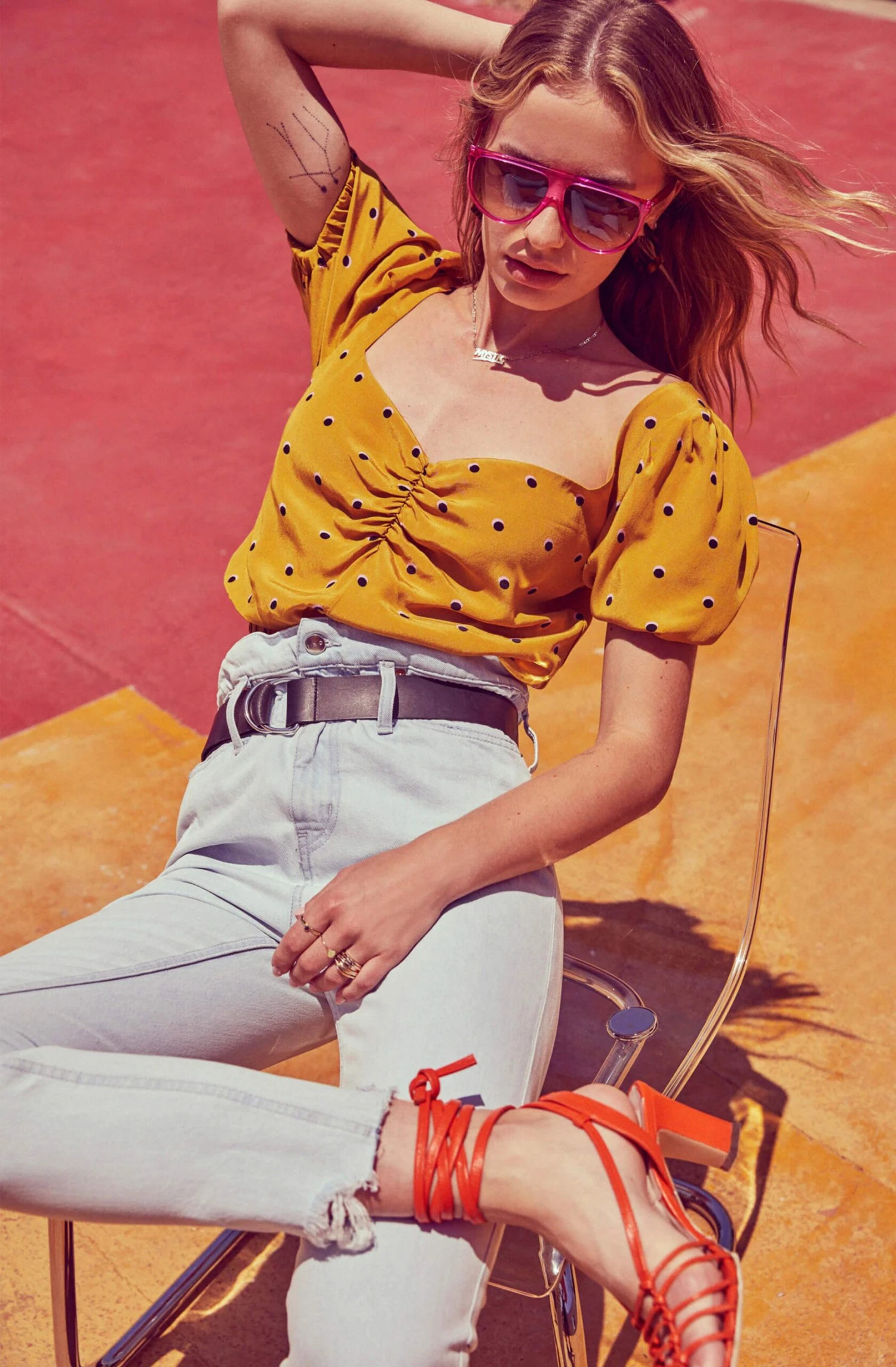 Drew Polka Dot Crop Top 4 Drew Polka Dot Crop Top - Image 2