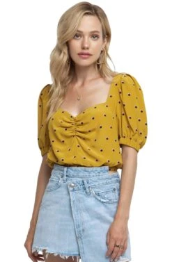 Drew Polka Dot Crop Top
