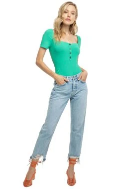 Eli Bodysuit -Sun Gaia Dresses Shop ACT15333 JADE GREEN 1