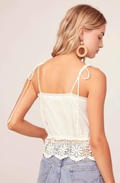 Lola Crochet Tank Top 11 Lola Crochet Tank Top -Sun Gaia Dresses Shop ACT15396 CHANTILLY WHITE 4