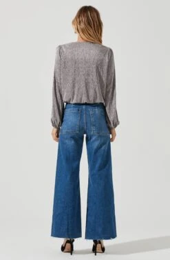 Primadonna Metallic Plisse Top -Sun Gaia Dresses Shop ACT15649CF PEWTER 6