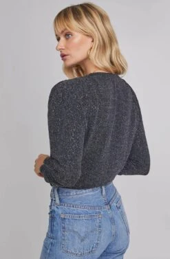 Moonlight Metallic Wrap Bodysuit -Sun Gaia Dresses Shop ACT15695 RAINBOW METALLIC 4