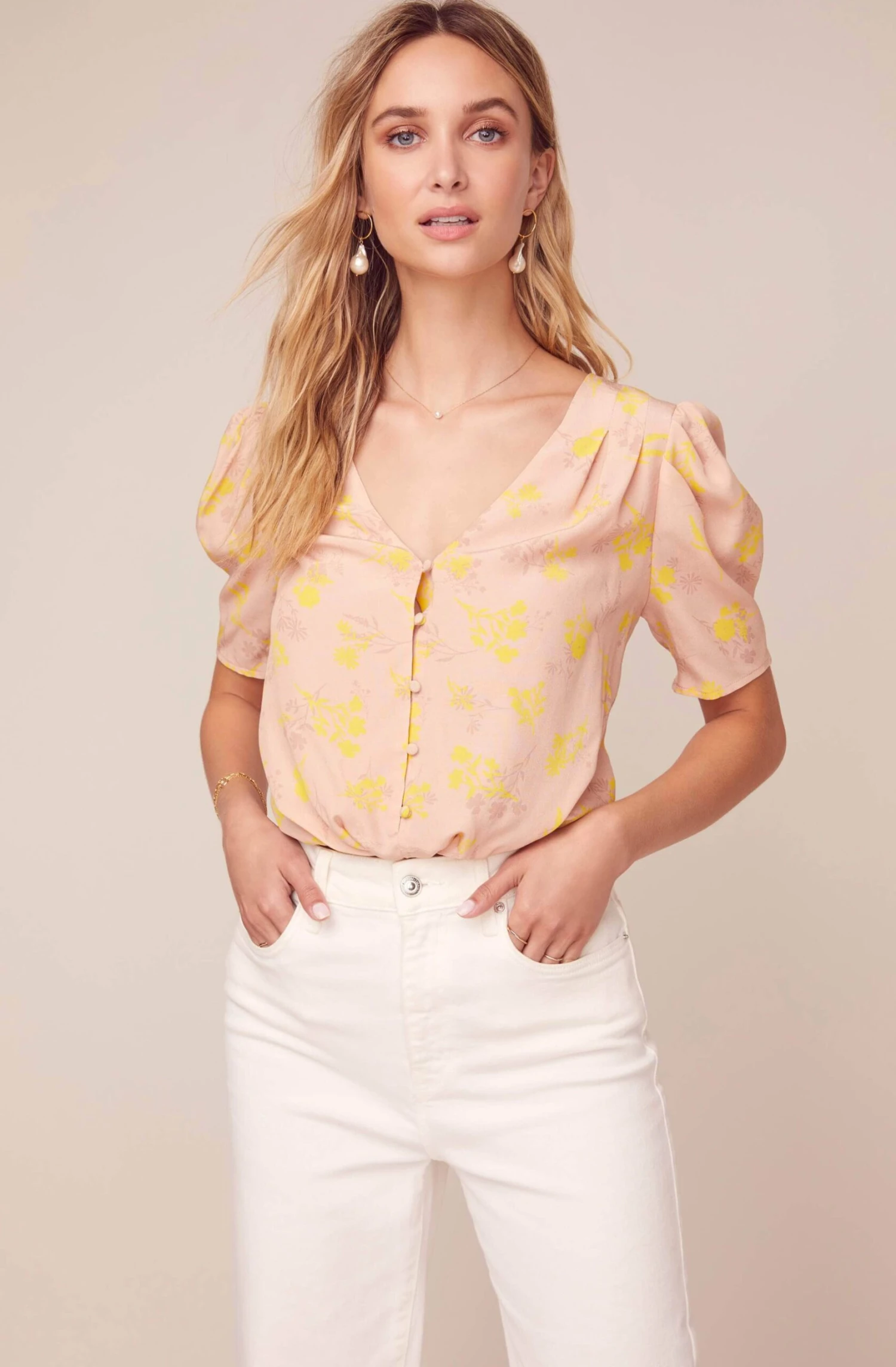 Sunday Floral Puff Sleeve Top 7 Sunday Floral Puff Sleeve Top - Image 5