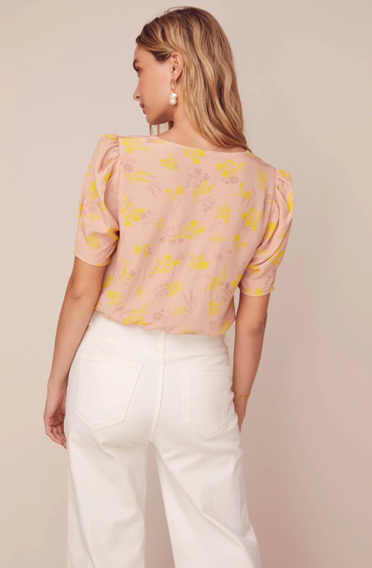 Sunday Floral Puff Sleeve Top 6 Sunday Floral Puff Sleeve Top - Image 4