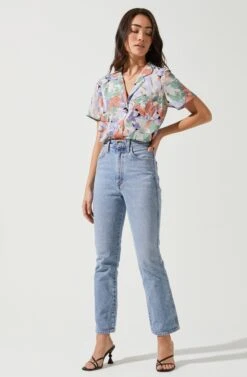 Tourist Floral Button Down Top