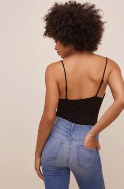 Anissa Plunge Bodysuit -Sun Gaia Dresses Shop ACT16597 BLACK 8
