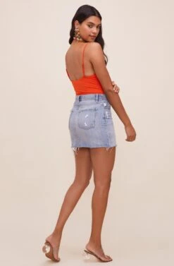 Anissa Plunge Bodysuit -Sun Gaia Dresses Shop ACT16597 HOTORANGE 5