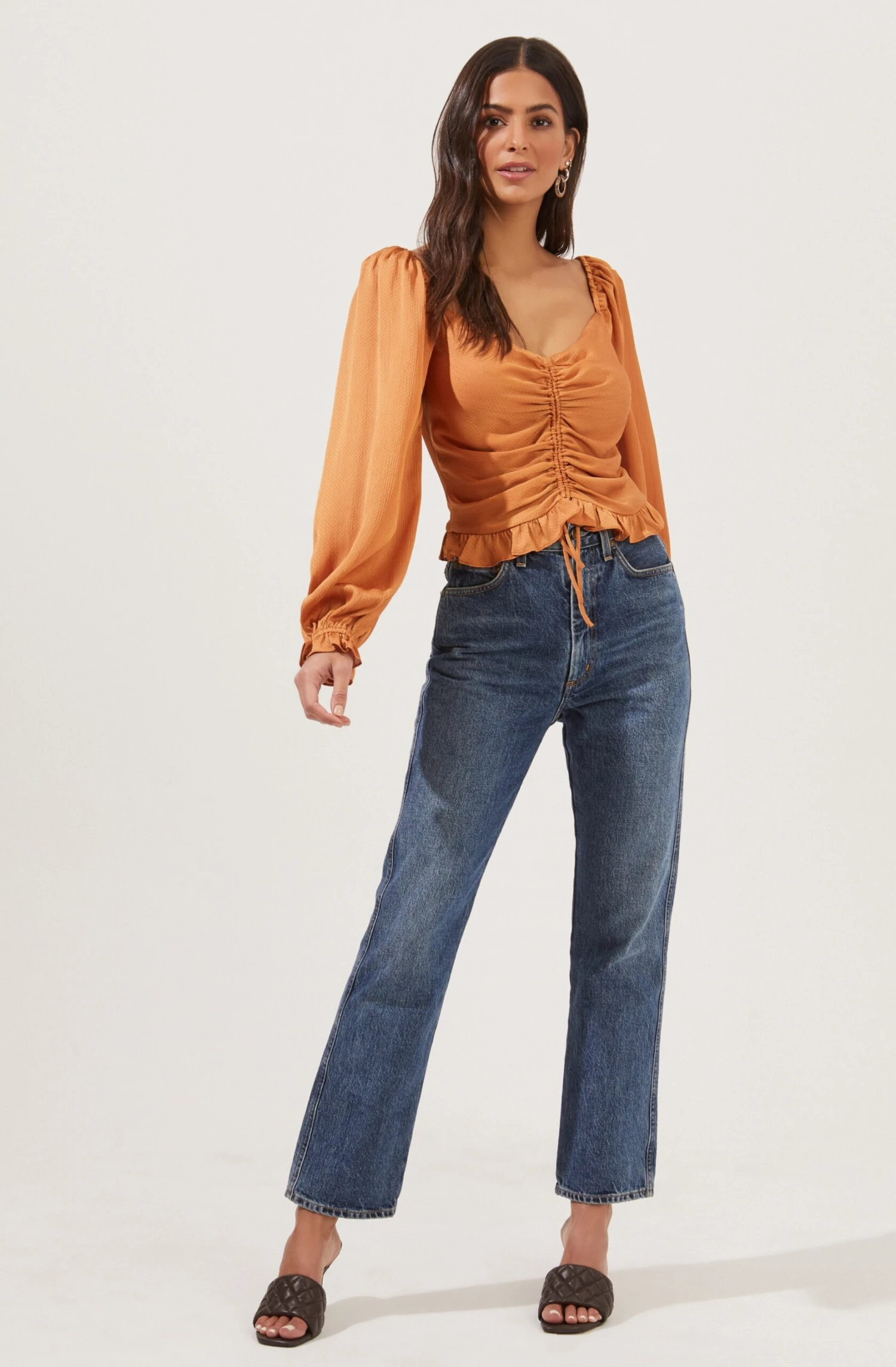 Love Song Ruched Frill Puff Sleeve Top 4 Love Song Ruched Frill Puff Sleeve Top - Image 2