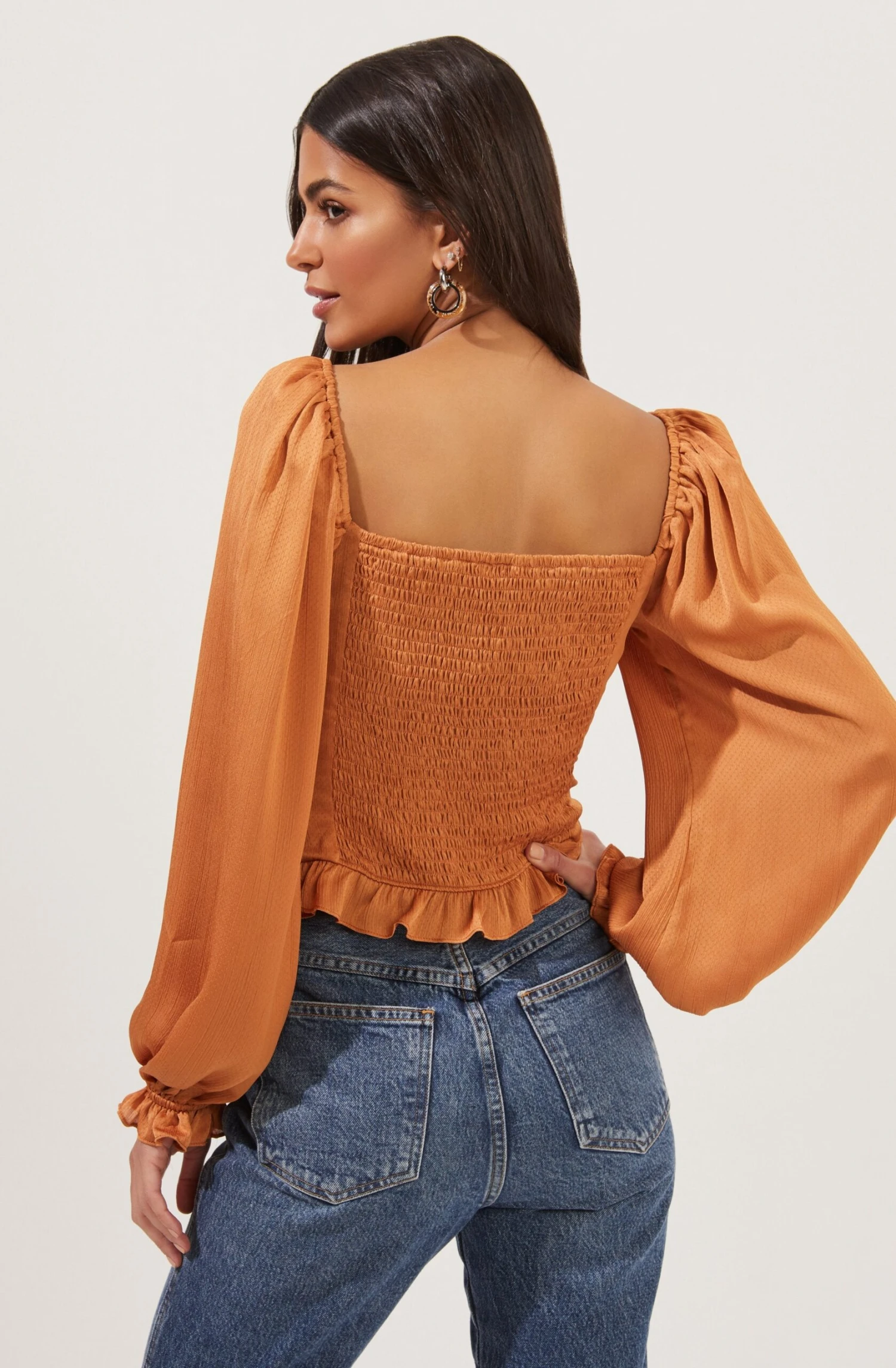 Love Song Ruched Frill Puff Sleeve Top 6 Love Song Ruched Frill Puff Sleeve Top - Image 4