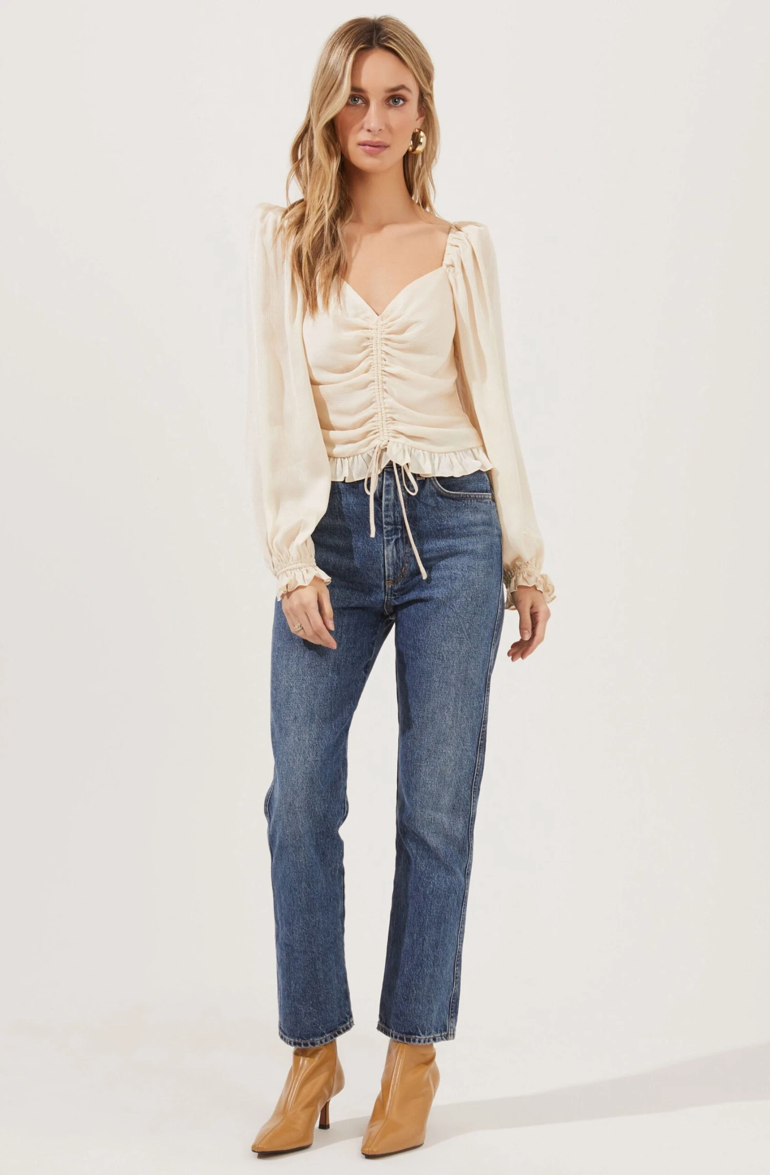 Love Song Ruched Frill Puff Sleeve Top 10 Love Song Ruched Frill Puff Sleeve Top - Image 8