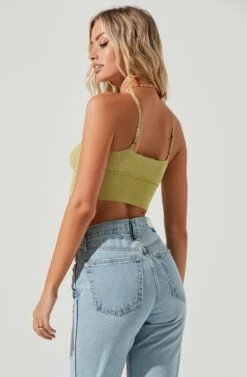 Seneca Ribbed Knit Cropped Bralette -Sun Gaia Dresses Shop ACT16875 CELERY 4 52b33e52 4e28 4847 a2e5 a569c99b1fdc