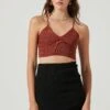 Seneca Ribbed Knit Cropped Bralette -Sun Gaia Dresses Shop ACT16875 RUST 2 6faeda1a 0fdc 4065 b0f9 cb15957d3f03