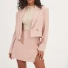 Woodbury Cropped Blazer 2 Woodbury Cropped Blazer -Sun Gaia Dresses Shop ACT16986 BLUSH 3