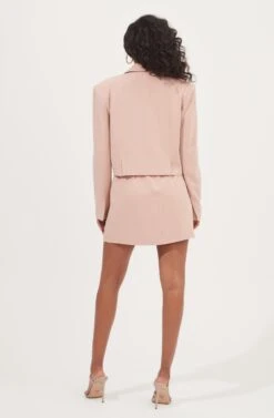 Woodbury Cropped Blazer -Sun Gaia Dresses Shop ACT16986 BLUSH 5