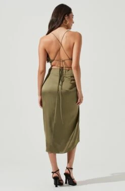 South Beach Cowl Neck Backless Crop Top -Sun Gaia Dresses Shop ACT17081 OLIVE 3 e79b89a3 82dd 4e0c 81e9 3ab18ef6fc73