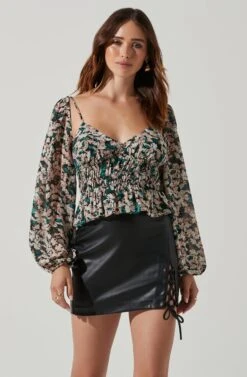 Prudence Floral Peplum Top