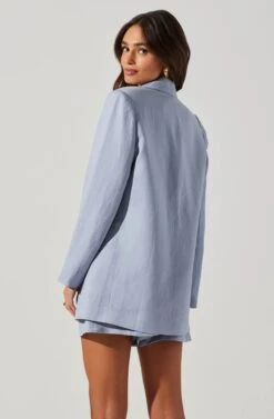 Laudine Blazer -Sun Gaia Dresses Shop ACT17526L SLATEBLUE 4
