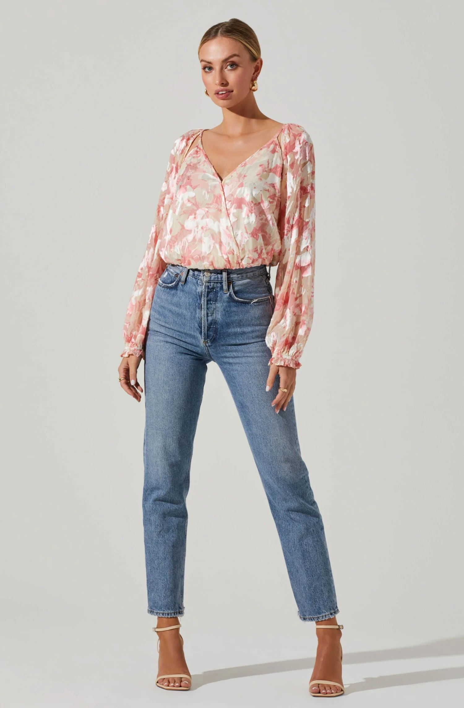 Kamari Floral Burnout Long Sleeve Top 4 Kamari Floral Burnout Long Sleeve Top - Image 2