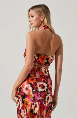 Adonia Floral Halter Top 10 Adonia Floral Halter Top -Sun Gaia Dresses Shop ACT17774 REDFLORAL 3