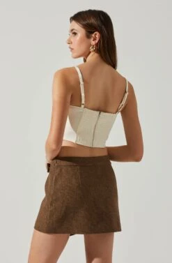 Janet Ruched Bustier Top 25 Janet Ruched Bustier Top -Sun Gaia Dresses Shop ACT17810 CHAMPAGNE 5
