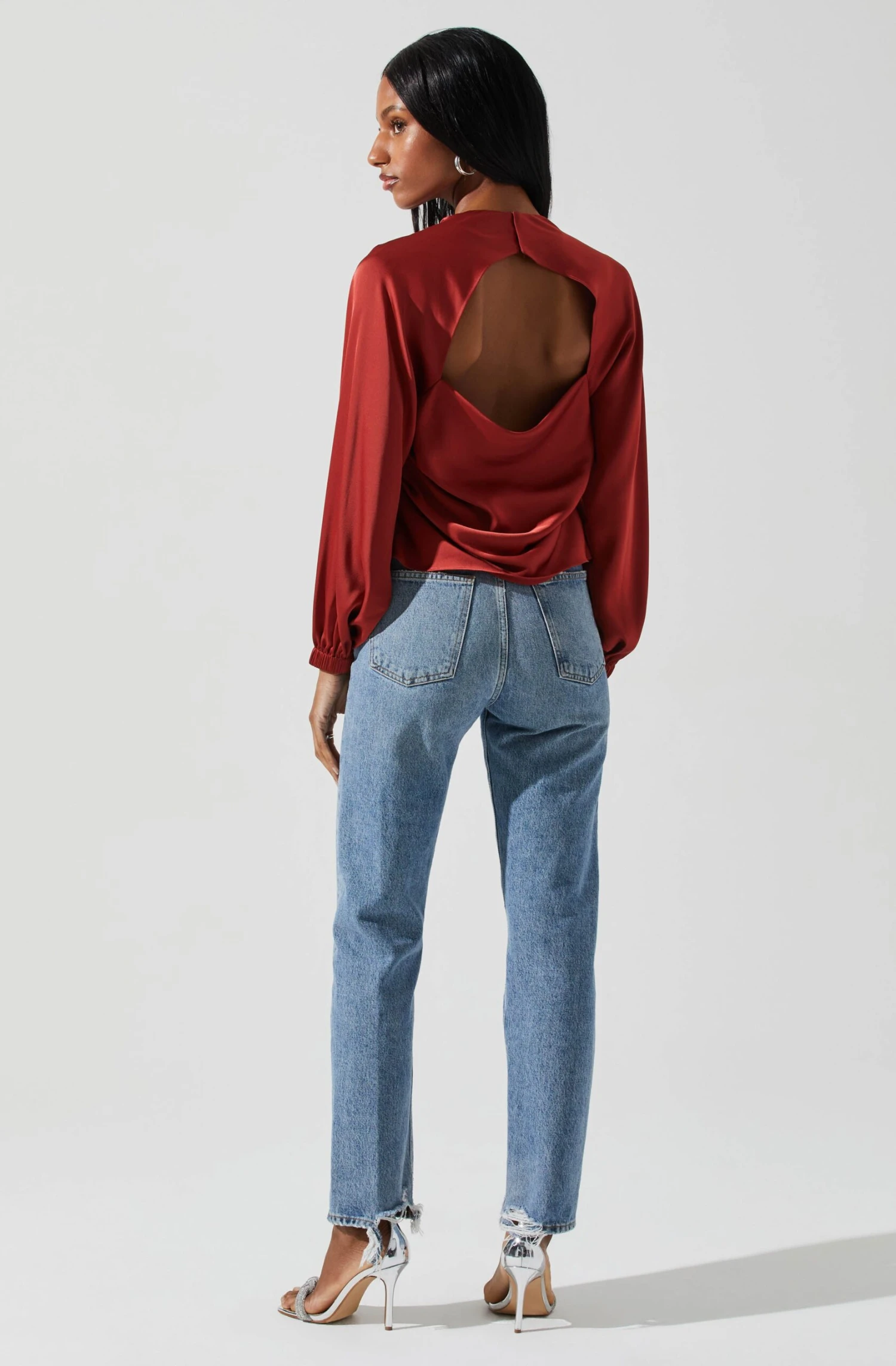 Veronica Satin Cutout Top 13 Veronica Satin Cutout Top - Image 11