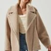 Layne Oversized Moto Jacket -Sun Gaia Dresses Shop ACT17865 TAUPE 4