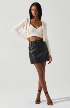 Kira Pearl Embellished Sweater Top -Sun Gaia Dresses Shop ACT17886 CREAM 1