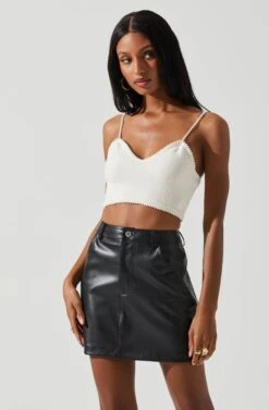 Kira Pearl Embellished Sweater Top -Sun Gaia Dresses Shop ACT17886 CREAM 4