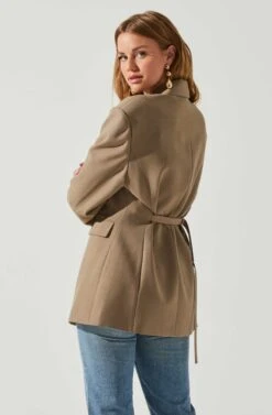 Galilea Oversized Blazer -Sun Gaia Dresses Shop ACT17892 BROWN 6