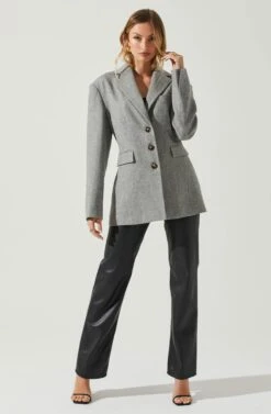 Galilea Oversized Blazer -Sun Gaia Dresses Shop ACT17892 GRAY 1