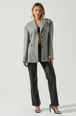 Galilea Oversized Blazer -Sun Gaia Dresses Shop ACT17892 GRAY 2