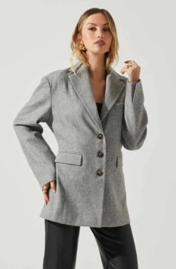 Galilea Oversized Blazer -Sun Gaia Dresses Shop ACT17892 GRAY 4