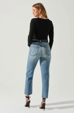 Ren Textured Sweetheart Long Sleeve Top -Sun Gaia Dresses Shop ACT17975 BLACK 5