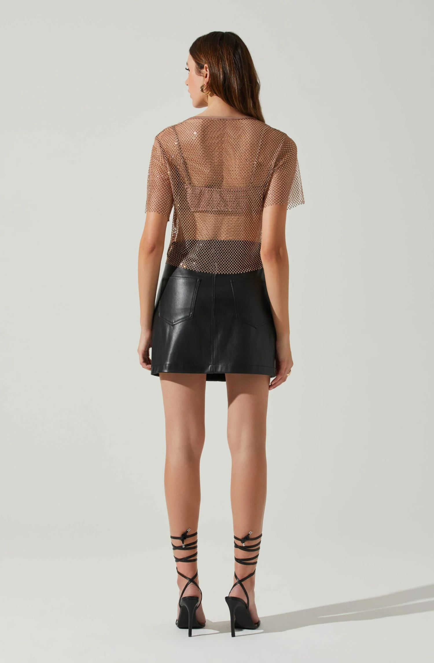 Mckay Rhinestone Mesh Short Sleeve Top 13 Mckay Rhinestone Mesh Short Sleeve Top - Image 11