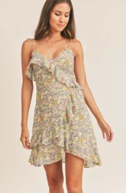 Print Mix Mini Dress