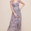 Double V Flutter Floral Midi Dress 1 Double V Flutter Floral Midi Dress -Sun Gaia Dresses Shop ADR100606 BLUE GREEN MULTI FLORAL 2 73d2bdb9 82ce 476e a06f cfe06636db20